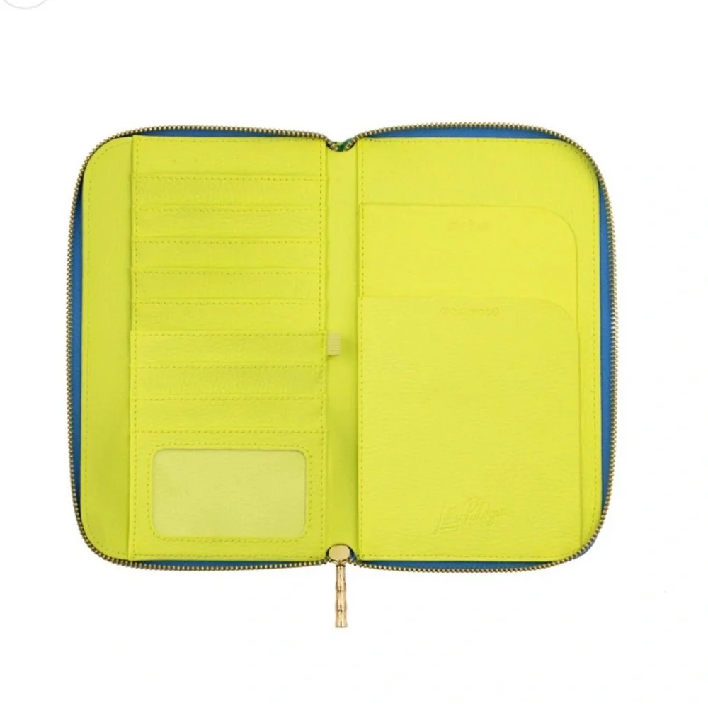Lilly Pulitzer Navy Floral Travel Wallet
